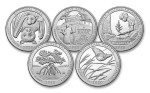 USA 25 c Parki narodowe x 5 2020