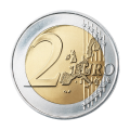 2 euro Francja Różowa wstążka 2017