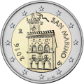 2 euro San Marino Palazzo Pubblico 2016
