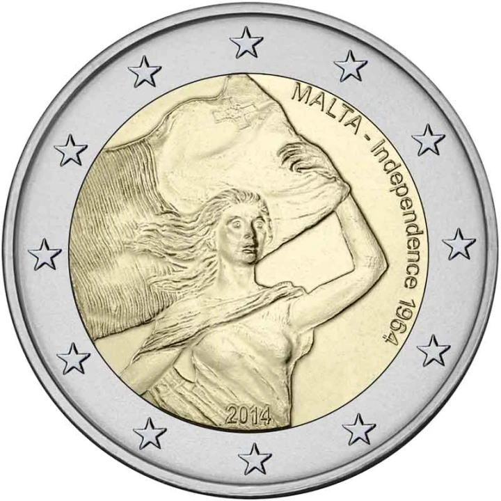 2 euro Malta 50 lat niepodległości 2014
