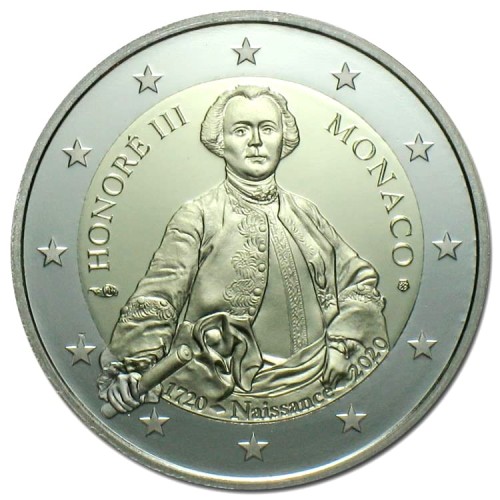 2 euro Monako Książe Honore III 2020