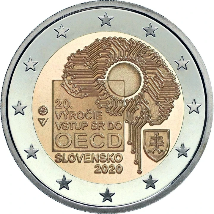 2 euro Słowacja OECD 2020