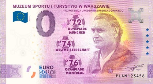 0 euro Polska Muzeum Sportu K. Górski 2021.1