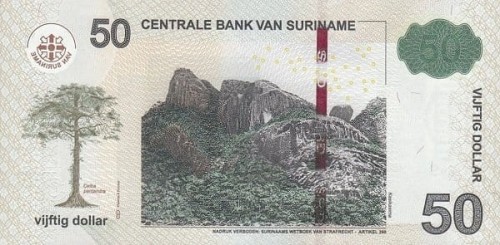 Surinam 50 $ Willa 2012 P-165b