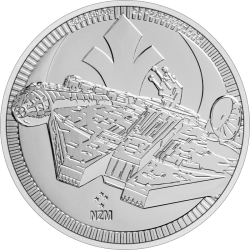 Niue 2 $ Falcon Star Wars 2021 1 Oz Ag.999