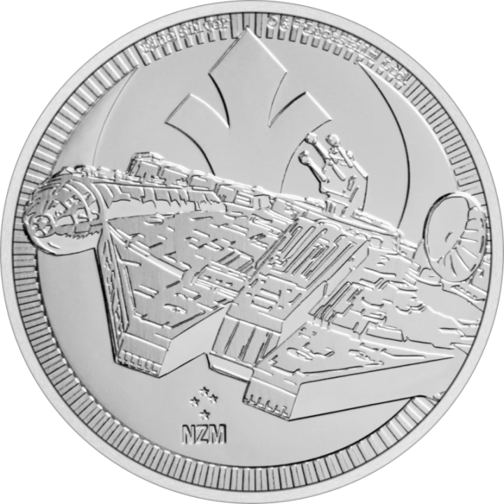 Niue 2 $ Falcon Star Wars 2021 1 Oz Ag.999
