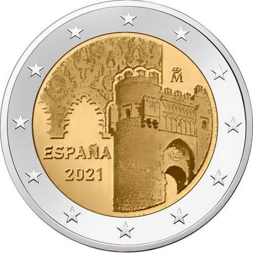 2 euro Hiszpania Toledo 2021