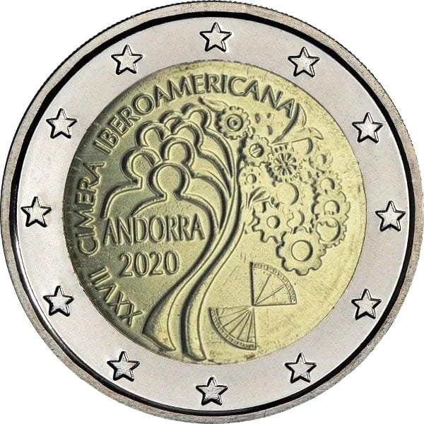 2 euro Andora Iberoamericana 2020