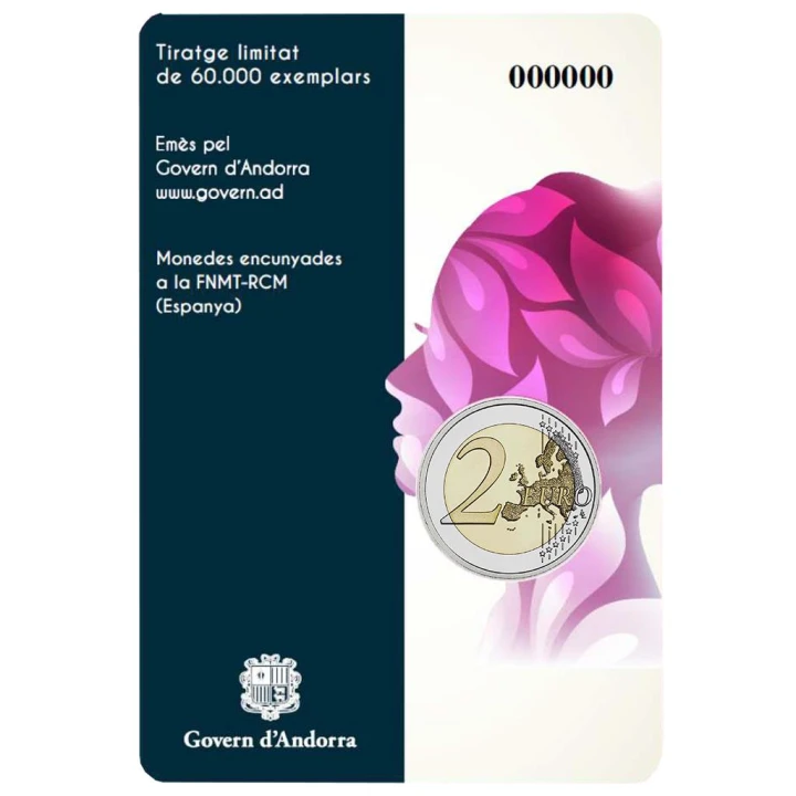 2 euro Andora Prawa kobiet 2020