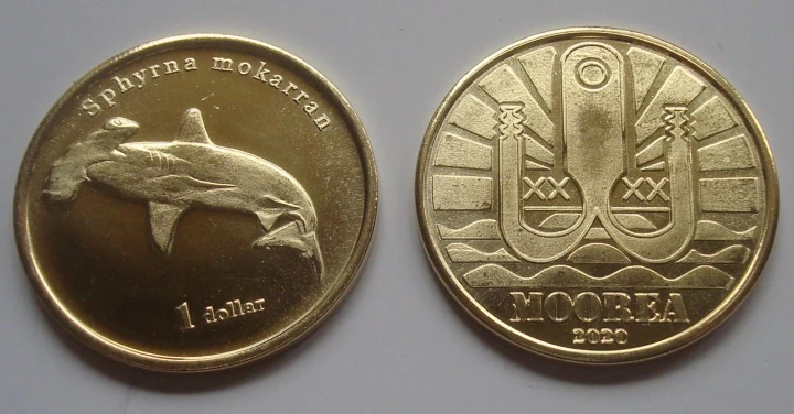 Polinezja francuska 1 $ Głowomłot olbrzymi 2020