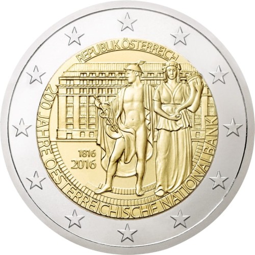2 € Austria 200 lat banku centralnego 2016.jpg