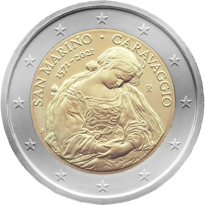 2 euro San Marino Caravaggio 2021
