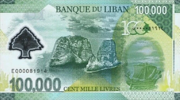 Liban 100 000 liwrów Wielki Liban 2020 P-99