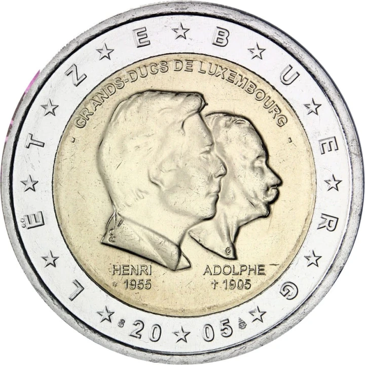 2 euro Luksemburg Urodziny księcia 2005