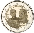 2 euro Luksemburg 100l. urodzin Jeana 2021 foto