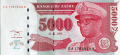 5,000 Nouveaux Zaïres (Zair) (1994-1996 Issue) Wor P-69a