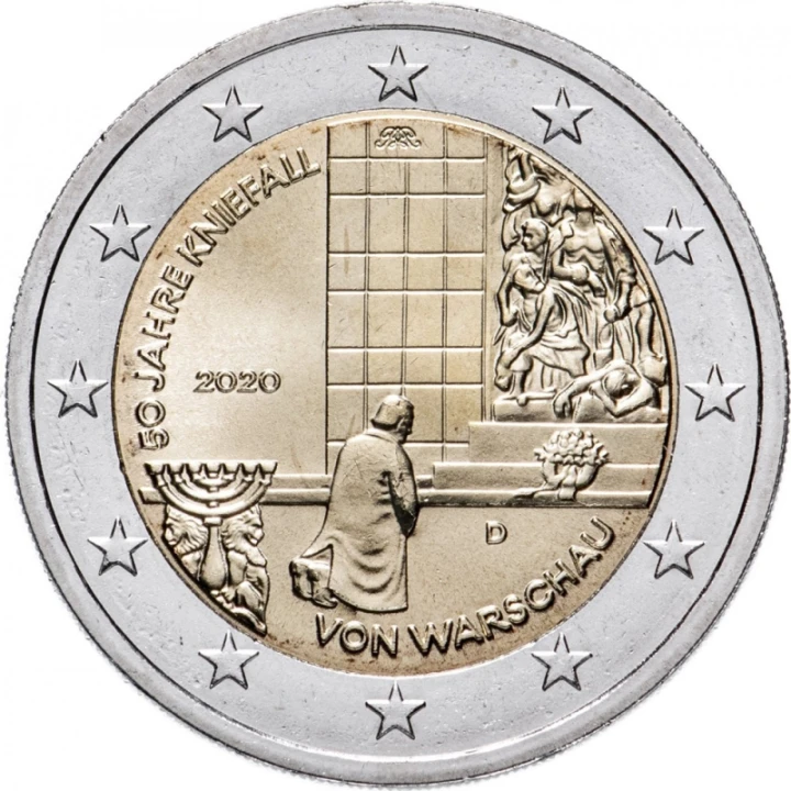 Germany 2 Euro 2020 - The 50th Anniversary Of Willy Brandt’s Kniefall Von Warschau