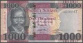 Sudan Południowy 1000 funtów Struś 2020 P-17