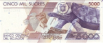 Ekwador 5000 sucres Żółw 1999 P-128c