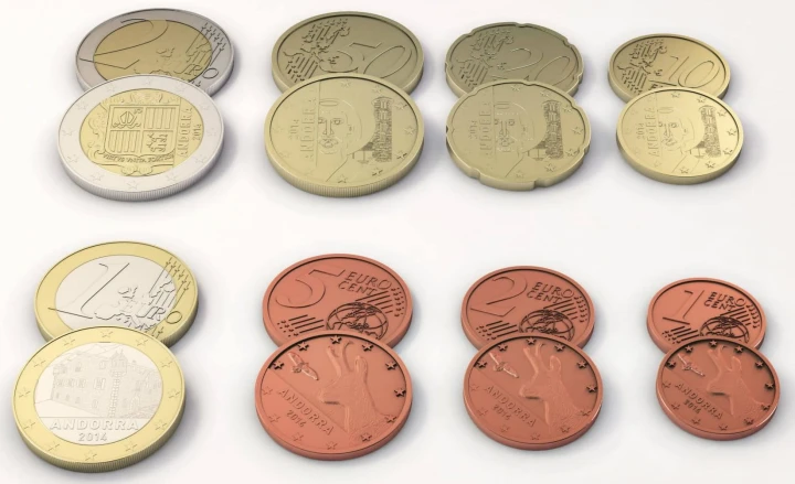 Euro set Andorra zestaw menniczy x 8 2015
