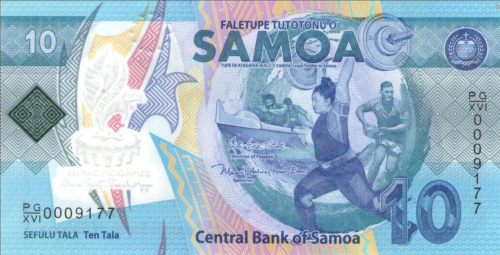 Screenshot 2021-07-10 at 13-33-10 Banknoty 10 Tālā (Samoa) (2019 ”XVI Pacific Games” commemorative issue) Wor P-45a