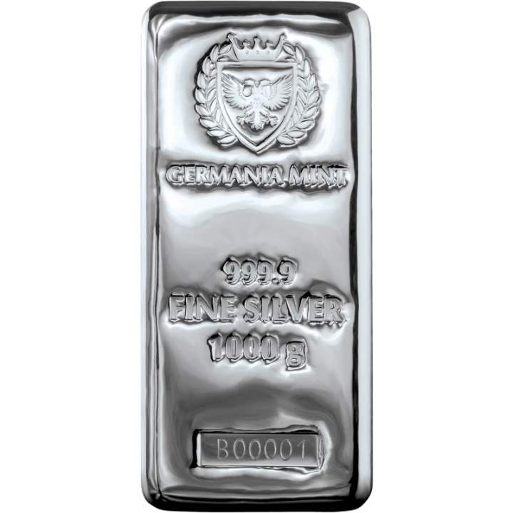 Germania Mint Silver Cast Bar 1000 g Ag.999,9