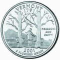 USA 25 c Vermont 2001