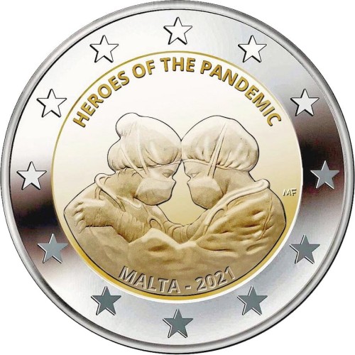 2 euro Malta Bohaterowie pandemii 2021