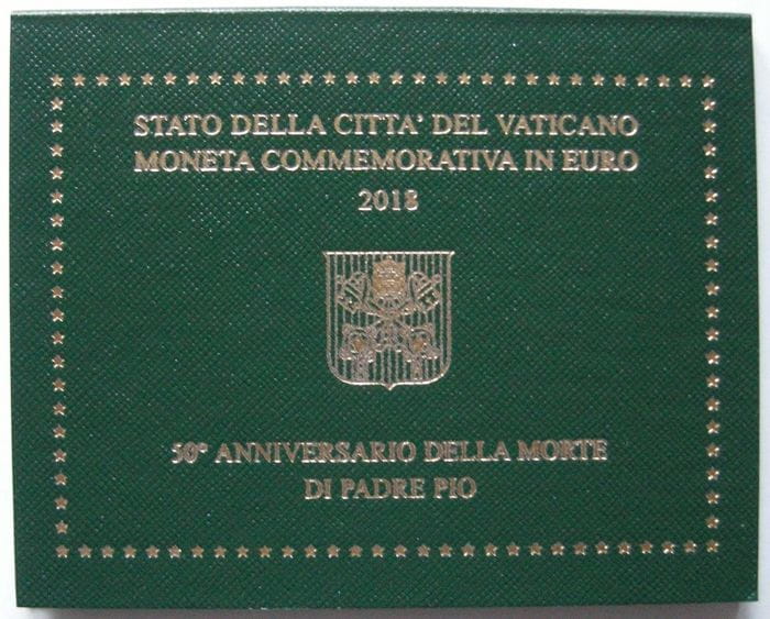 2 euro Watykan  Ojciec Pio 2018