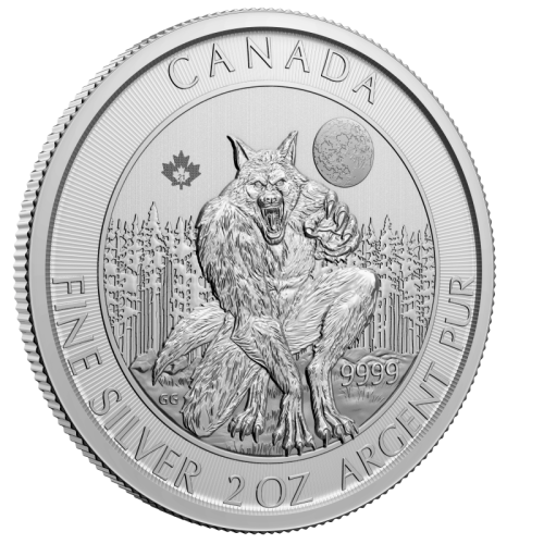 Kanada 10$ Wilkołak 2021 2 Oz Ag.999
