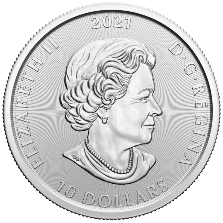 Kanada 10$ Wilkołak 2021 2 Oz Ag.999
