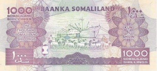 Somaliland 1000 szylingów Kozy 2014 P-20c