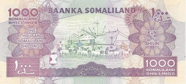 Somaliland 1000 szylingów Kozy 2014 P-20c