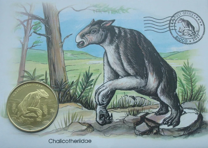 Gwinea Równikowa Bioko 5 $ Chalicotherium 2021