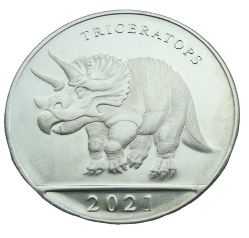 Curacao 3 guldeny Triceratops 2021