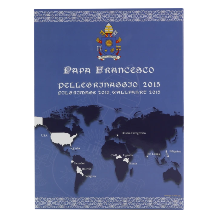 Watykan 50 c x 11 Pielgrzymki Papieża Franciszka I 2015