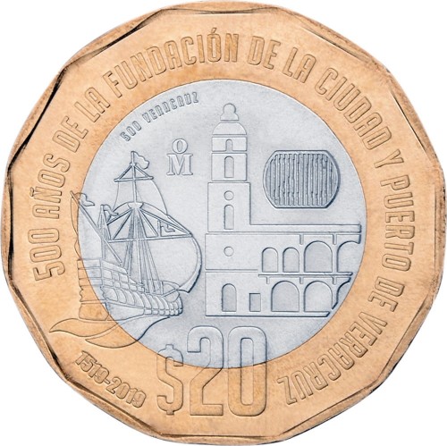 Meksyk 20 peso Veracruz 2019