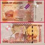 Uganda 1000 szylingów Antylopy 2013 P-49