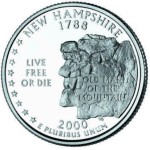 USA 25 c New Hampshire 2000