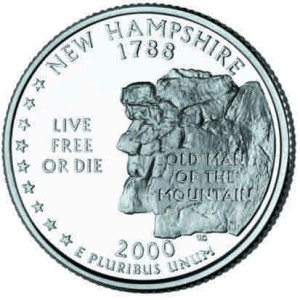 USA 25 c New Hampshire 2000