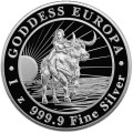 Tokelau 5$ Goddess Europa 1 oz Ag.999 2022