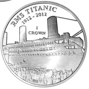 Wyspa Man 1 crown Wypłynięcie Tytanika 2012