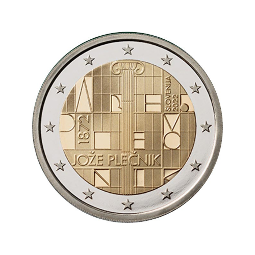 2 euro Słowenia Joze Plecnik 2022