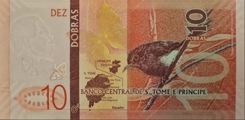 Wyspy Świętego Tomasza 10 dobras Prinia 2020 P-77