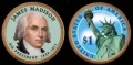 USA 1 $ James Madison 2007 nr 4 KOLOR x2