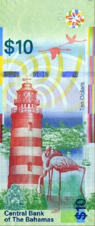 Bahamy 10 $ Latarnia morska 2016 P-79a