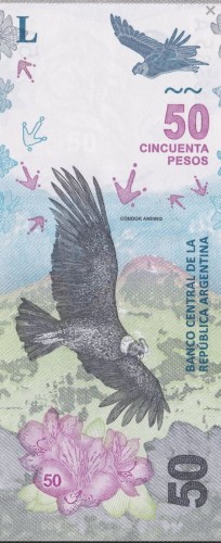 Argentyna 50 peso kondor 2020 P-363b
