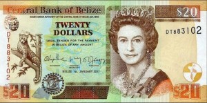 Belize 20 dolarów Zwierzęta Belize 2017 P-69f