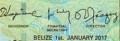 Belize 20 dolarów Zwierzęta Belize 2017 P-69f