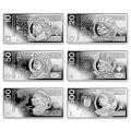 Polskie banknoty obiegowe 6 x Ag.999 2022